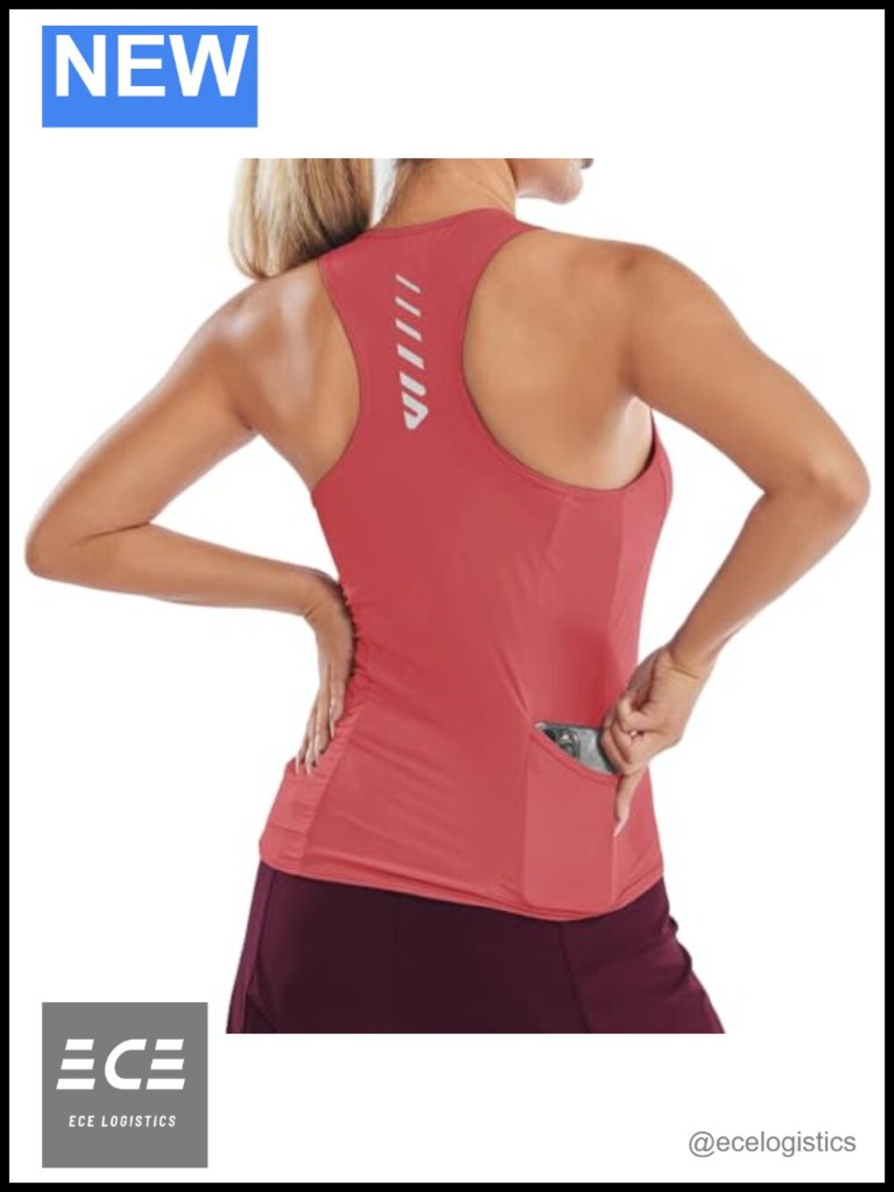 Sleeveless Cycling Jersey Tank Top with Pockets Moisture-Wicking